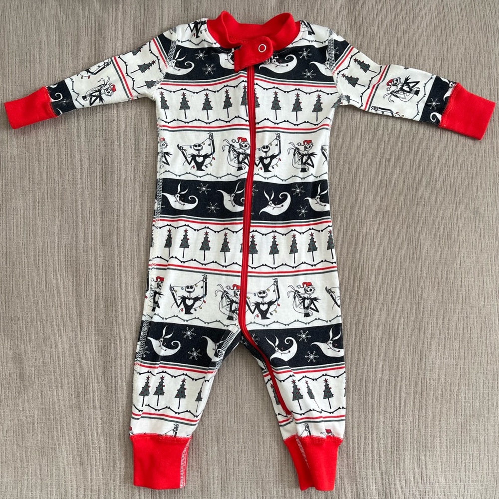 Hanna Andersson baby zip sleeper pajamas NIGHTMARE BEFORE CHRISTMAS